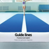 8m x 2m x 20cm Air Track Blue/White